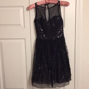 Black Sequin cocktail dress